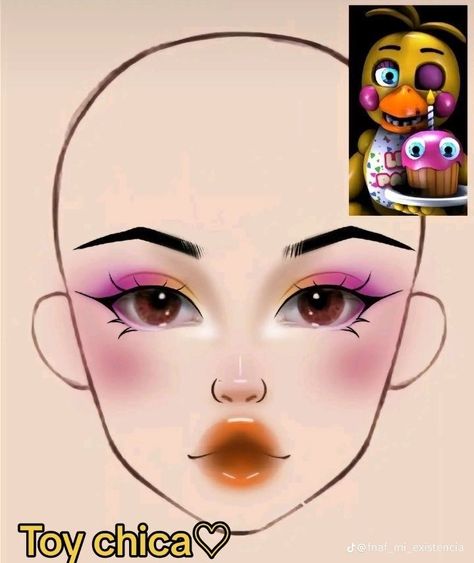 Fun time foxy Fnaf makeup, Ennard fnaf makeup, Ballon boy fnaf makeup, Chica fnaf makeup inspiration, makeup, bonnie makeup fnaf, foxy makeup fnaf, sun makeup fnaf, moon makeup fnaf #fnaf #fnafpuppet #fnafedit #fnafsecuritybreach  #fivenightsatfreddys #1 #tiktok #makeup #makeupideas #cosplay #ballonboy Chica Makeup Fnaf, Chica Inspired Outfits Fnaf, Fnaf Makeup Looks, Chica Fnaf Cosplay, Fnaf Nails, Fnaf Toy Chica, Makeup Looks Drawing, Fnaf Makeup, Fnaf Halloween