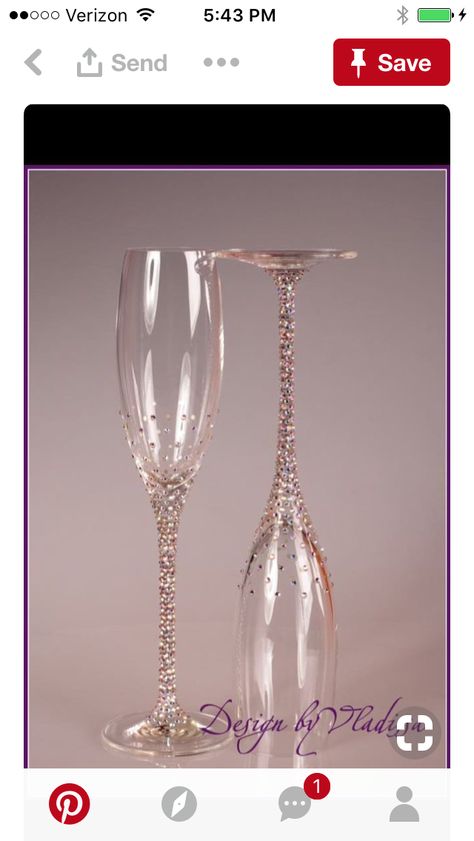 Adult Gifts, Wedding Wine Glasses, Wedding Champagne Glasses, Diy Wine Glasses, Decorated Wine Glasses, Wedding Flutes, Wedding Champagne, Wine Glass Crafts, Wine Glass Art