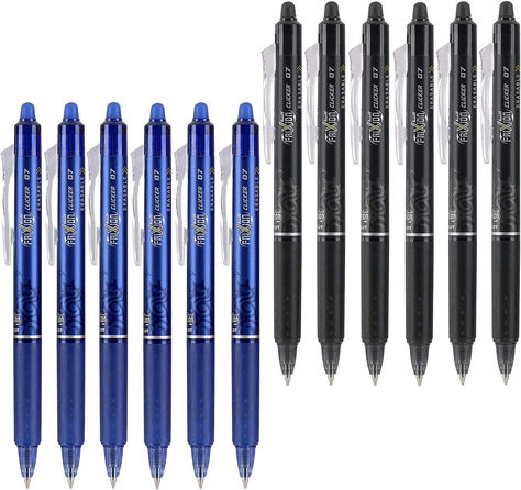 Unleash precision with Pilot FriXion Clicker 0.7mm Erasable Gel Pens. Elevate your writing experience! Erasable Gel Pens, Frixion Pens, Fine Point Pens, Pilot Frixion, Pencil Writing, Writing Supplies, Pointed Pen, Pen Refills, Rollerball Pen