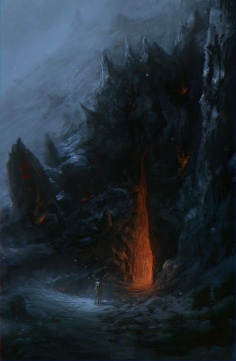 Fantasy Mine, Mine Entrance, Art Of Animation, Creatures Of The Night, Fantasy Places, Modern Fantasy, Matte Painting, Fantasy Concept Art, Environment Design