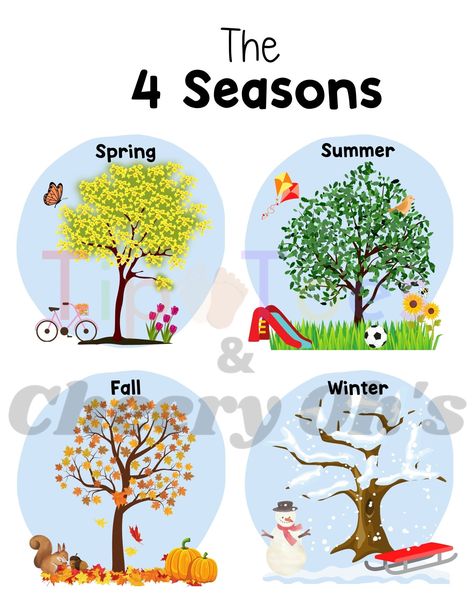 This product is a digital PDF download. There will be no physical product shipped. 🌞This colorful learning printable contains The 4 Seasons. This poster is great for helping kids to learn the seasons and what outside can look like during Spring, Summer, Fall/Autumn, and Winter. One set of posters will say Fall, the other will say Autumn.  This can be used for a homeschooling resource daily. WHAT YOU RECEIVE A Printable PDF Download That Contains 5 files of The Seasons. An (8.5x11), (16x20), and Summer Winter Autumn Spring Four Seasons, Defense Day Pakistan Poster, Pakistan Poster, Seasons Printable, Winter Homeschool, Seasons Chart, Four Seasons Art, Seasons Name, Seasons Poster