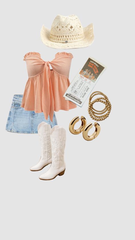 #country #concert #zachbyan Country Music Fest Outfits, Like Bryan Concert Outfit, Country Concert Outfit Zach Bryan, Boy Country Concert Outfit, Zach Bryan Outfit Ideas, Country Concert Outfit Aesthetic, Country Concert Outfit Jean Skirt, Country Girl Concert Outfits, Country Concert Inspo Outfit