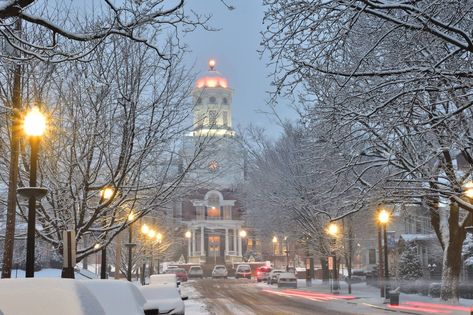 Beautiful shot of Carver Hall from the Bloomsburg University Alumni Association during Winter 2019 Bloomsburg University, University Aesthetic, Active Voice, Susquehanna River, Alumni Association, College Life, Family History, University, History