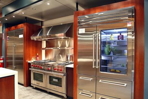 Sub zero kitchen | Sub-Zero and Wolf Appliances Living Kitchen Display in NJ | Flickr ... Miraculous Ideas, Modern Stoves, Wolf Appliances, Zen Bathroom, Outdoor Kitchen Appliances, Kabinet Dapur, Crafts Room, Kitchen Display, Living Kitchen