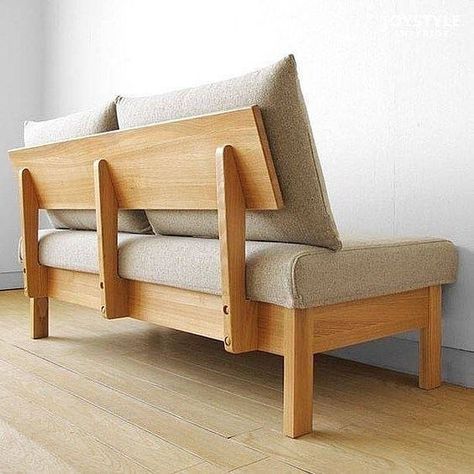 Wooden Couch, Wooden Sofa Designs, Diy Couch, Diy Sofa, Wooden Sofa, Wood Sofa, Wooden Bench, Furniture Inspiration, Furniture Projects