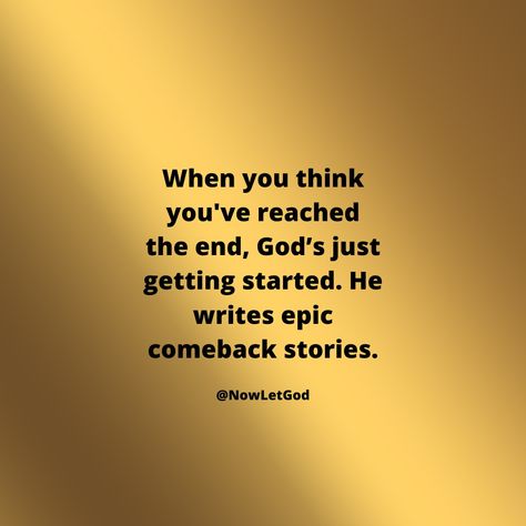 Just when you think it’s over, God shows up with the biggest plot twist. Your life is about to turn into one epic comeback story, written by the ultimate Author. Get ready for the next chapter! 📖Discover a sacred space to deepen your faith journey with our exclusive digital prayer journal. This journal is perfect for bible study, and cultivating a daily practice of gratitude and devotion. ✔Comment or DM "journal" to get our digital prayer journal for FREE! #DivineComeback #FaithAndHope #... Ready For The Next Chapter, Digital Prayer Journal, God Motivation, Twisted Quotes, Faith Journey, Gods Word, Daily Practices, Let God, Plot Twist