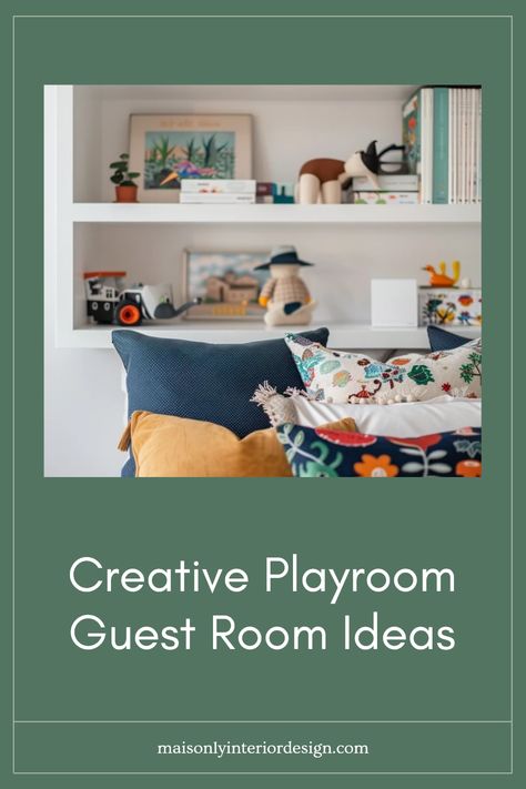 Transform your space with clever playroom guest room ideas that combine fun and functionality. Here you'll find inspiration for designs that entertain kids and comfort adults equally. Whether it's multifunctional furniture, whimsical décor, or smart organization solutions, every part of your space can shine. Craft rooms that spark joy and creative play! Maximize your area with storage that hides toys or create sleep zones that guests love, all without sacrificing style. Your ideal living space can be both playful and practical. Kids Playroom And Guest Room, Grandkids Room At Grandmas Ideas, Guest Bedroom And Playroom Combo, Playroom Guest Room Combo Ideas, Playroom And Guest Room Combo, Guest Room Playroom Combo, Playroom Guest Room Combo, Rustic Outdoor Shower Ideas, Creative Playroom