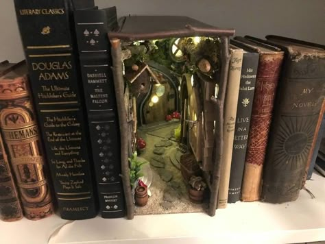 Book Nooks | My OBT Bookshelf Diorama, Pan's Labyrinth, Bookshelf Art, Miniature Rooms, Book Nook, Fairy Houses, Book Nooks, Fairy House, Shadow Boxes