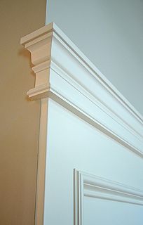 Corner panel molding construction detail. | by nucasa Interior Front Door Trim, Staircase Molding, Interior Front Door, Interior Window Trim, Molding Ideas, Panel Molding, Trim Carpentry, Wall Panel Molding, Wainscoting Styles