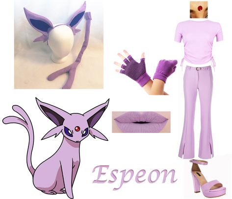 #Pokemon #Espeon #Purple #Cosplay #Outfits Espeon Outfit, Evee Cosplay, Eevee Outfit, Espeon Costume, Espeon Cosplay, Eevee Cosplay, Pokemon Espeon, Cosplay Pokemon, Pokemon Fashion