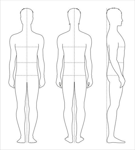 anatomy reference Sketches Male, Croquis Template, Silhouette Fashion, Fashion Sketch Template, Fashion Croquis, Man Silhouette, Beginners Art, Croquis Fashion, Intake Form