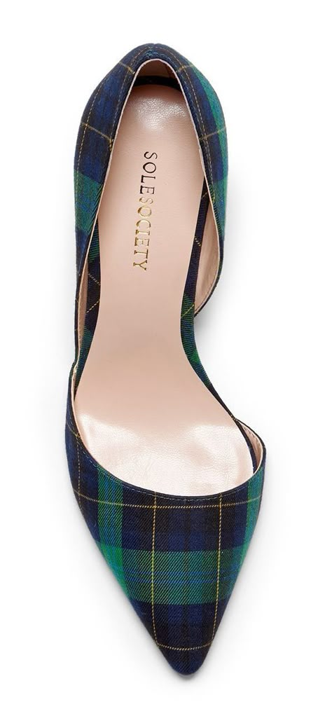 Oooo, soul society green and blue tartan D'Orsay flats. Ooo these would match my wool scarf soooo nicely. NEED. Tartan Shoes, Plaid Accessories, Plaid Heels, Plaid Shoes, Plaid Flats, Teal Blouse, All About Shoes, Sole Society, Winter Mode