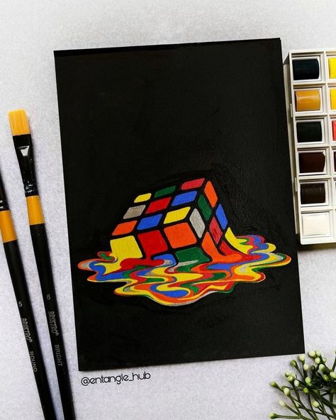 Black Art Paper Drawing, Paintings To Do On Black Canvas, Paint Markers Art Ideas, Acrylic Painting On Black Paper, Drawing On Black Sheet, Paintings With Markers, Paintings Ideas Aesthetic, Black Paper Art Ideas Easy, What To Paint On A Black Canvas