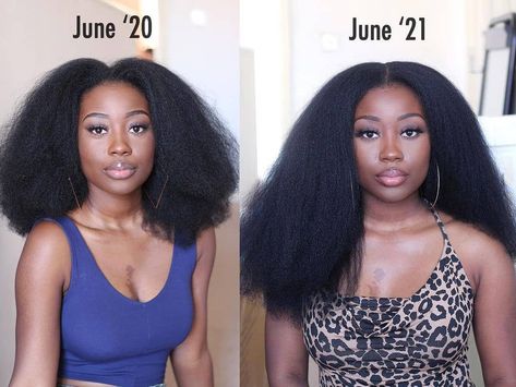 1 Year Hair Growth, Black Curly Wig, Extreme Hair Growth, Growth Motivation, Extreme Hair, Oil Treatments, Hair Detangler, Growth Oil, Blonde Wig