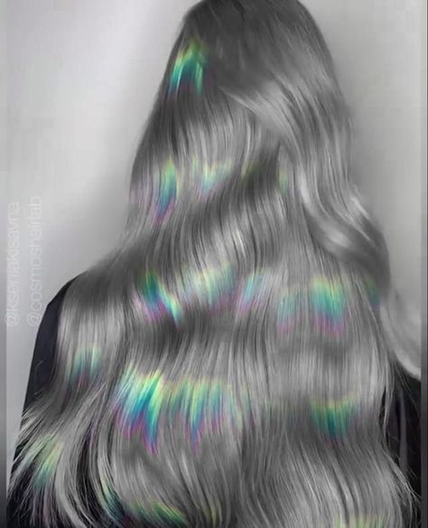 Prism Hair Color, Holographic Hair, Hair Colour Design, Hair Colouring, Anton Chekhov, Creative Hair Color, Hair Color Unique, Luscious Hair, Punk Hair