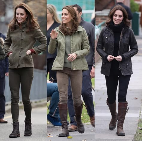 The Duchess of Cambridge in Dubarry for Community Garden Visit - Dress Like A Duchess Scotland Clothes, English Country Fashion, Countryside Fashion, Winter Style Guide, Walking Outfits, Kate Middleton Outfits, Kate Middleton Prince William, Diana Fashion, Duchess Of York