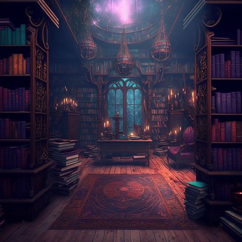 Underground Library Fantasy Art, Elegant Gaming Room, Fantasy Study Room Art, Magical Study Room, Fantasy Office Room, Fantasy Office Art, Fantasy Meeting Room, Fantasy Art Room, Fantasy Room Aesthetic