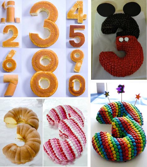 How to DIY Special Number Cake | www.FabArtDIY.com LIKE Us on Facebook ==> https://www.facebook.com/FabArtDIY Number 3 Cakes, Number Birthday Cakes, Anniversaire Diy, Torte Cupcake, Number Cake, Number Cakes, Diy Cake, Cake Tutorial, Cake Decorating Tips