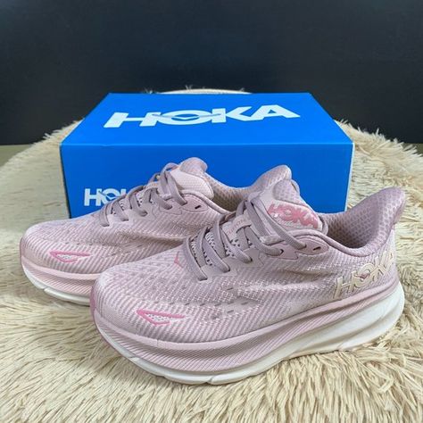 HOKA Free People Hoka One Clifton 9 Pink Hoka, Hoka Clifton 9, Clifton 9, Hoka Clifton, Hoka Shoes, All Pink, Pink Fashion, Athletic Shoes, Give It To Me