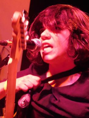 Marissa Paternoster of Screaming Females on Sept. 16, 2016, at Convention Hall in Asbury Park.  Bob Makin/staff photo Screaming Females Band, Marissa Paternoster, Screaming Females, Convention Hall, Asbury Park, Amy Winehouse, Badger, Scream, Pretty Woman