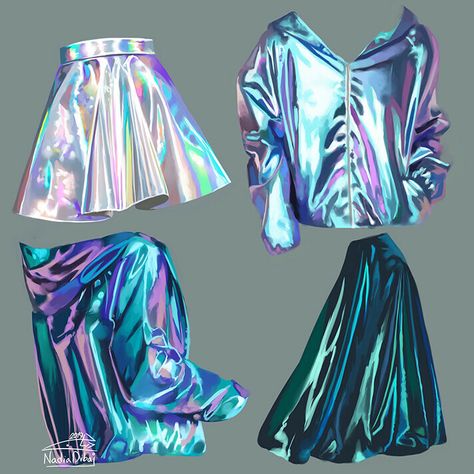 Fabric Studies, Holographic Fashion, Kristina Webb, Medieval Dress, Poses References, Fashion Design Drawings, Fashion Design Sketches, Drawing Clothes, Design Sketch