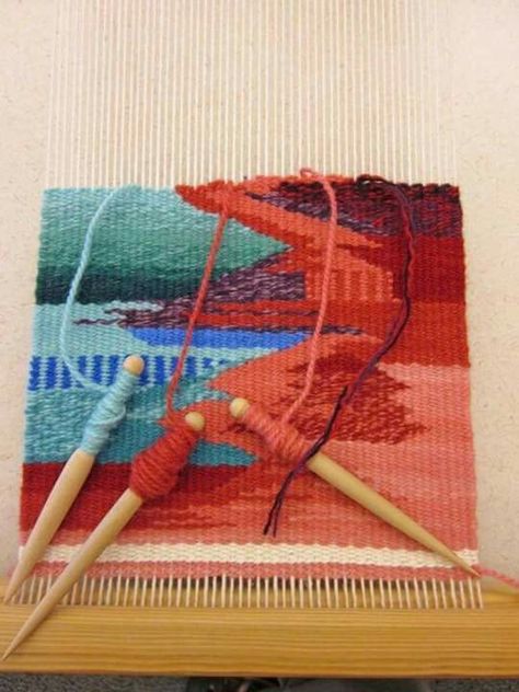 Tapestry Artist, Butterflies Embroidery, Contemporary Tapestry, فن النسيج, Tapestry Loom, Handwoven Tapestry, Embroidery Cards, Weaving Tutorial, One At A Time