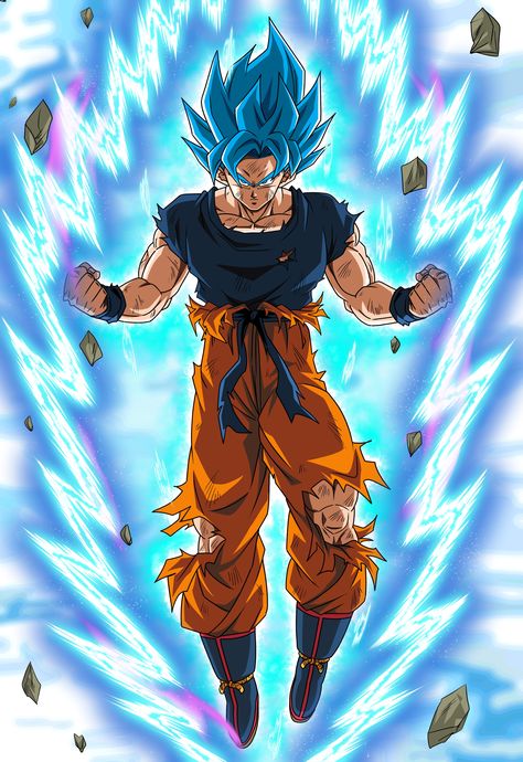 Goku Blue, Goku Super Saiyan Blue, Dbz Drawings, Goku Pics, Super Saiyan Goku, Goku Drawing, Dragon Z, Dragon Ball Super Artwork, Dragon Ball Art Goku