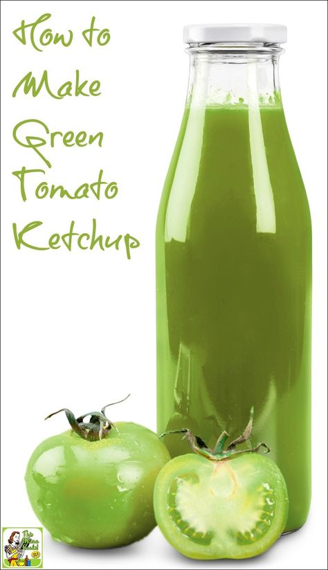 Recipes Using Green Tomatoes, Green Tomato Ketchup Recipe, Green Tomato Ketchup, Green Ketchup, Canning Green Tomatoes, How To Make Green, Green Tomato Recipes, Ketchup Recipe, Canned Tomatoes