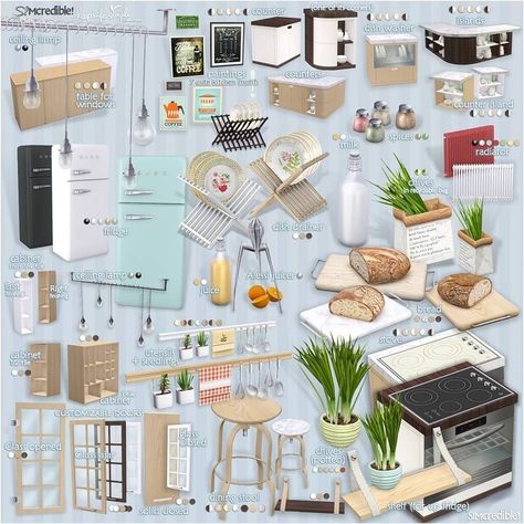 Keep Life Simple Kitchen decor 🍞 - The Sims 4 Build / Buy - CurseForge Sims 4 Base Game Kitchens, Furniture Cc Sims 4 Kitchen, Sims 4 Decor Kitchen, Sims 4 Cc Kitchen Appliances Maxis Match, Sims 4 Alpha Kitchen, Sims 4 Eco Cc, Kitchen Clutter Sims 4, Curse Forge Sims 4, Sims 4 Kitchen Set Cc