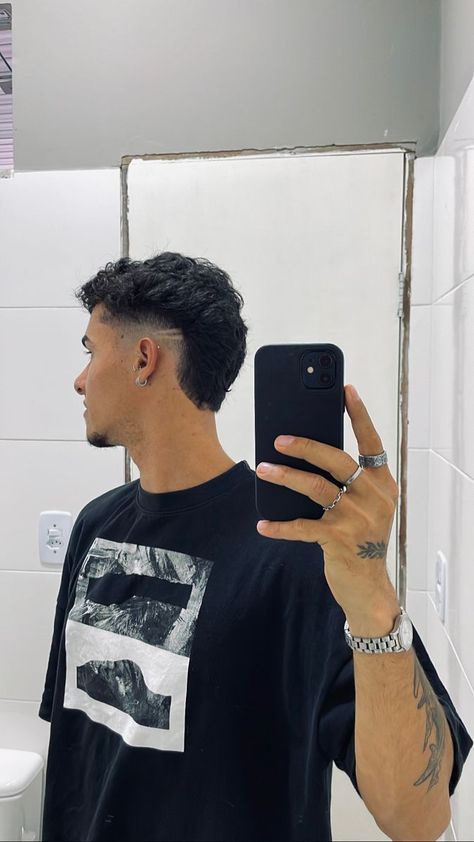 Top 50 Trendy & Cool Men's Fade Haircuts: Detailed Gallery | 50 Best Fade Haircuts for Men (Detailed Gallery) | Aesthetic Hairstyles For Men Mullet Design Men, Alucin Haircut, Men’s Modern Mullet Short, Mid Mullet Hair Men, Brazilian Haircut, Mid Taper Mullet, Short Mohawk Fade, Mid Burst Fade, Short Mullet Mens