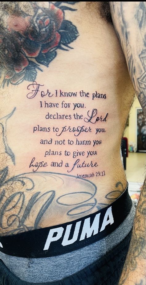 Jeremiah 29 11 Tattoo Ideas, Jeremiah 29 11 Tattoo, 29 11 Tattoo, Tattoo Crystal, 11 Tattoo, Bible Verse Tattoos, Verse Tattoos, God 7, Thigh Tattoos