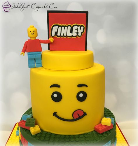 Lego Themed Cake, Cake With Rainbow, 7 Birthday, Decorative Cakes, Lego Cake, 1st Birthday Cakes, Lego Birthday, Lego Party, 4th Birthday Parties