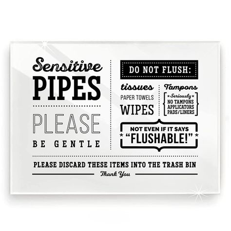 Printable Signs Free, Ada Signage, Designer Bathroom, Handmade Signs, Bathroom Sign, Be Gentle, Barn Style House, Sign Holder, Trash Bins