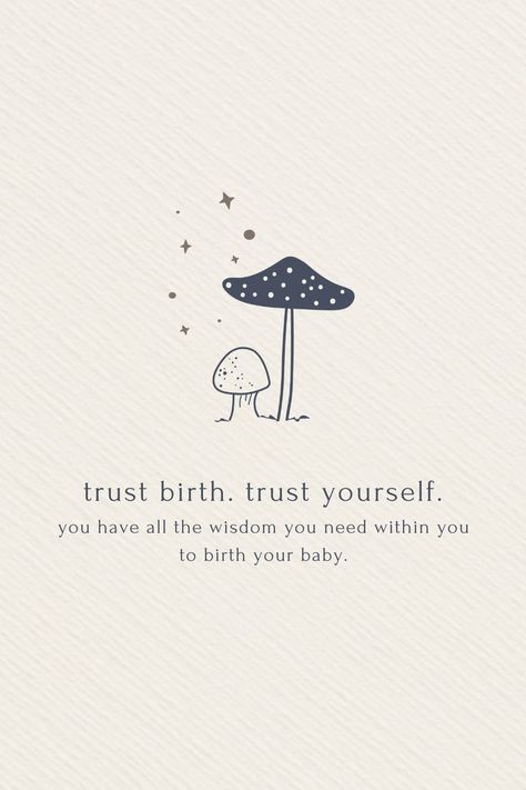 Doula Quotes, Postpartum Doula Business, Mushroom Logo, Doula Logo, Doula Bag, Birth Quotes, Doula Care, Pregnancy Affirmations, Doula Business