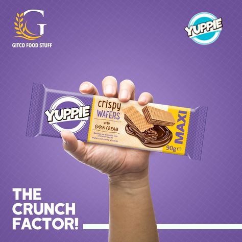 It's Waferilicious! #gitcofoodstuff #gitcowafers #Gitco #crispywafers #cocoacream #cocoacreamwafers #wafers #chocolate #chocolatewafers #crunchfactor Biscuit Photography, Cream Wafers, Drinks Packaging Design, Ice Cream Brands, Marketing Poster, Social Media Advertising Design, Chocolate Wafers, Chocolate Brands, Protein Bar