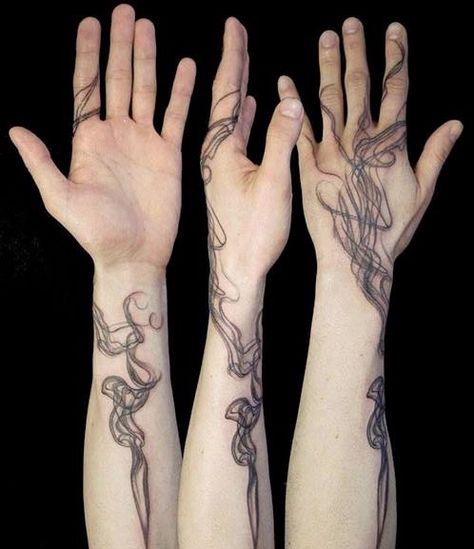 Inked Magazine Tattoos, Swirl Tattoo, Shadow Tattoo, Inspiration Tattoo, Wolf Tattoo Design, Body Suit Tattoo, Inked Magazine, Abstract Tattoo, Piercing Tattoo