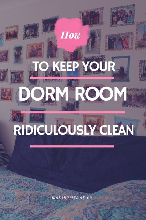 How To Keep Your Dorm Room Ridiculously Clean Dorm Cleaning, Monthly Cleaning, Cleaning Supplies List, Interior Design Colleges, Cleaning Quotes, Cleaning Supplies Organization, Dorm Room Hacks, Dorm Organization, Cleaning My Room