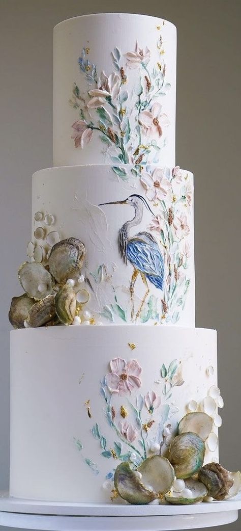 Romantic Wedding Cakes, Woodland Wedding Cake, Bird Wedding Cake, Cherry Blossom Cake, Extravagant Wedding Cakes, Wedding Cake Birds, Wedding Cake Display, Wedding Cake Servings, Wedding Fayre