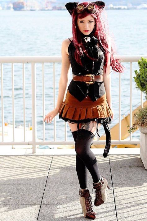 Shell Photo, Mode Steampunk, Steampunk Couture, Steam Girl, Steampunk Dress, Steampunk Women, Steampunk Cosplay, Punk Emo, Punk Girl