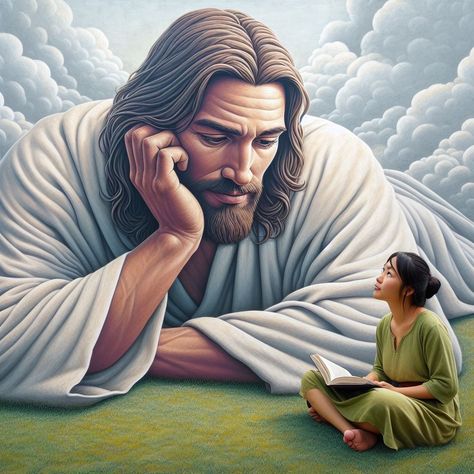 Jesus Smiling, Jesus Love Images, Jesus Cartoon, Gods Princess, Jesus Christ Painting, Jesus Artwork, Pictures Of Christ, Jesus Christ Artwork, Bible Images