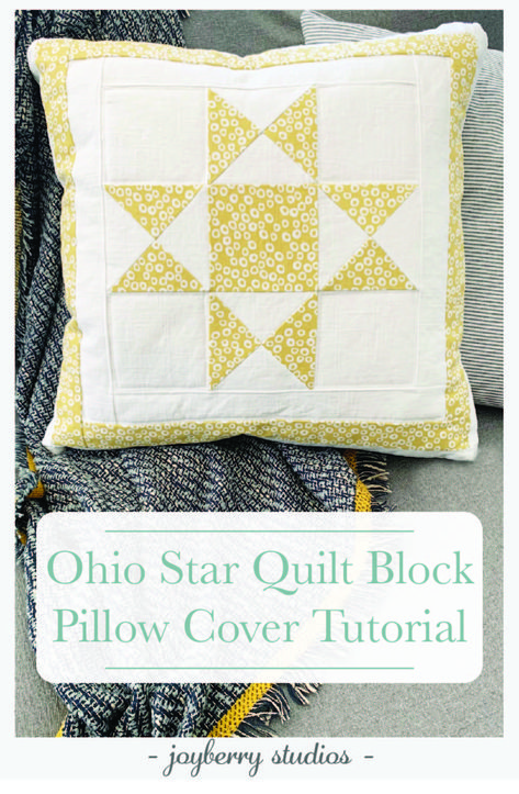 How to Sew a Quilted Pillow Case with an Ohio Star Quilt Block Quilted Pillow Case, Ohio Star Quilt Block, Pillow Cover Tutorial, Ohio Star Quilt, Denim Quilt Patterns, Quilt Top Patterns, Zippered Pillow Cover, Quilt Pillow Case, Pillow Covers Tutorial