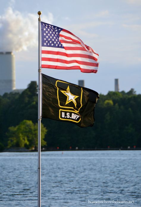 U.S. Army and United States Flag, Lake Norman | homeiswheretheboatis.net Us Flags, Airport Pictures, Military Wallpaper, Lake Norman, Military Special Forces, Scammer Pictures, Star Spangled Banner, United States Flag, Army Flag