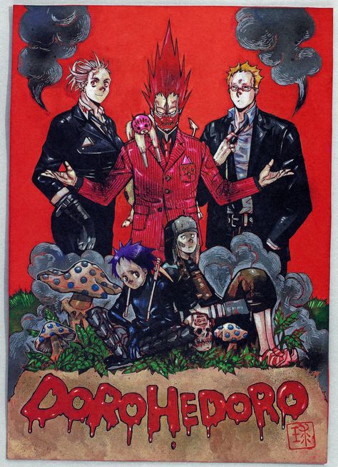 Dorohedoro Art on Twitter: "The En Family… " Dorohedoro Official Art, En Dorohedoro, Dorohedoro Art, Dai Dark, Demon Art, Anime Wall Art, Manga Covers, Cool Anime Pictures, Art Inspiration Drawing