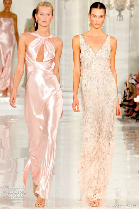 Ralph Lauren Spring 2012 Ready-to-Wear | Wedding Inspirasi 2012 Dress, Ralph Lauren Gown, Ralph Lauren Dresses, Ralph Lauren Wedding, Ralph Lauren Wedding Dress, Satin Evening Gown, Satin Fashion, Haute Couture Gowns, Runway Outfits