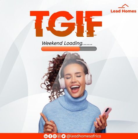 Tgif Design Ideas, Tgif Design Flyer, Tgif Design, Drawing Closer, Weekend Loading, Weekly Activities, Product Website, Digital Ads, Investment Business