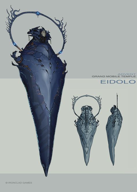 Francois Cannels - Eidolo Temple Titan - Sins of a Solar Empire Arte Doodle, Capital Ship, Arte Robot, Alien Concept, 다크 판타지, Alien Concept Art, Monster Concept Art, Fantasy Monster, Mythical Creatures Art