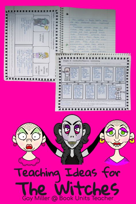 The Witches by Roald Dahl Book Activities | Book Units Teacher The Witches Roald Dahl Activities, Witch Activities, Roald Dalh, The Witches Roald Dahl, Roald Dahl Activities, Roald Dahl Books, Thinking Strategies, Kindergarten Classroom Decor, Witch Of The West