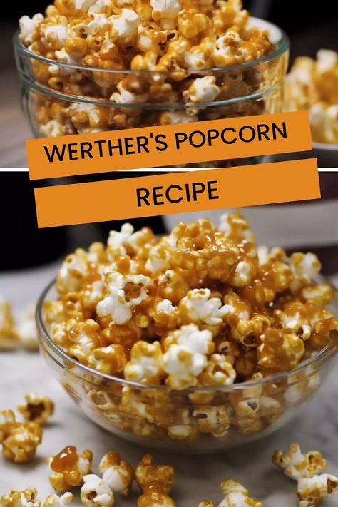 Werther’s Popcorn Recipe – Hungarian Chef Werthers Soft Caramels Recipe, Werthers Caramel Popcorn Recipe, Werthers Original Recipe, Carmel Popcorn Recipe, Easy Caramel Corn Recipe, Soft Caramels Recipe, Caramel Corn Easy, Caramel Puff Corn, Puff Corn