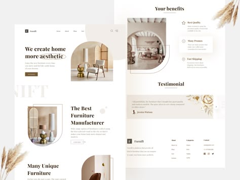 Furniture Website Design, Beautiful Website Design, Ui Ux 디자인, Website Design Inspiration Layout, Directory Design, Furniture Website, Interior Design Website, Websites Design, Web Ui Design