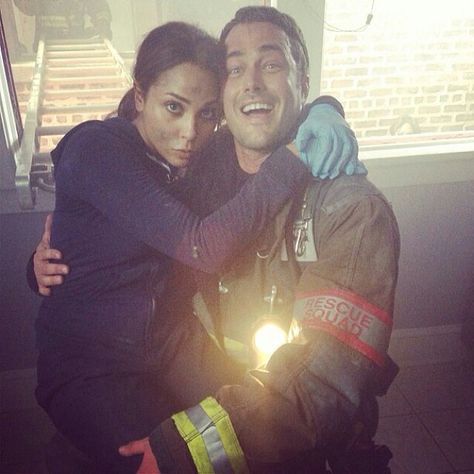 Monica Raymund and Taylor Kinney Chicago Fire Dawsey, Chicago Crossover, Monica Raymund, Kelly Severide, Taylor Kinney Chicago Fire, One Chicago, Chicago Justice, Chicago Fire Department, Lauren German